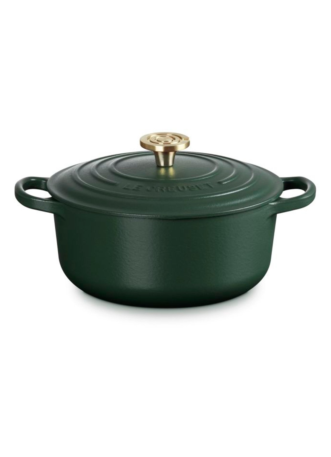 Le Creuset Forêt braadpan 20 cm  - voorkant donkergroen