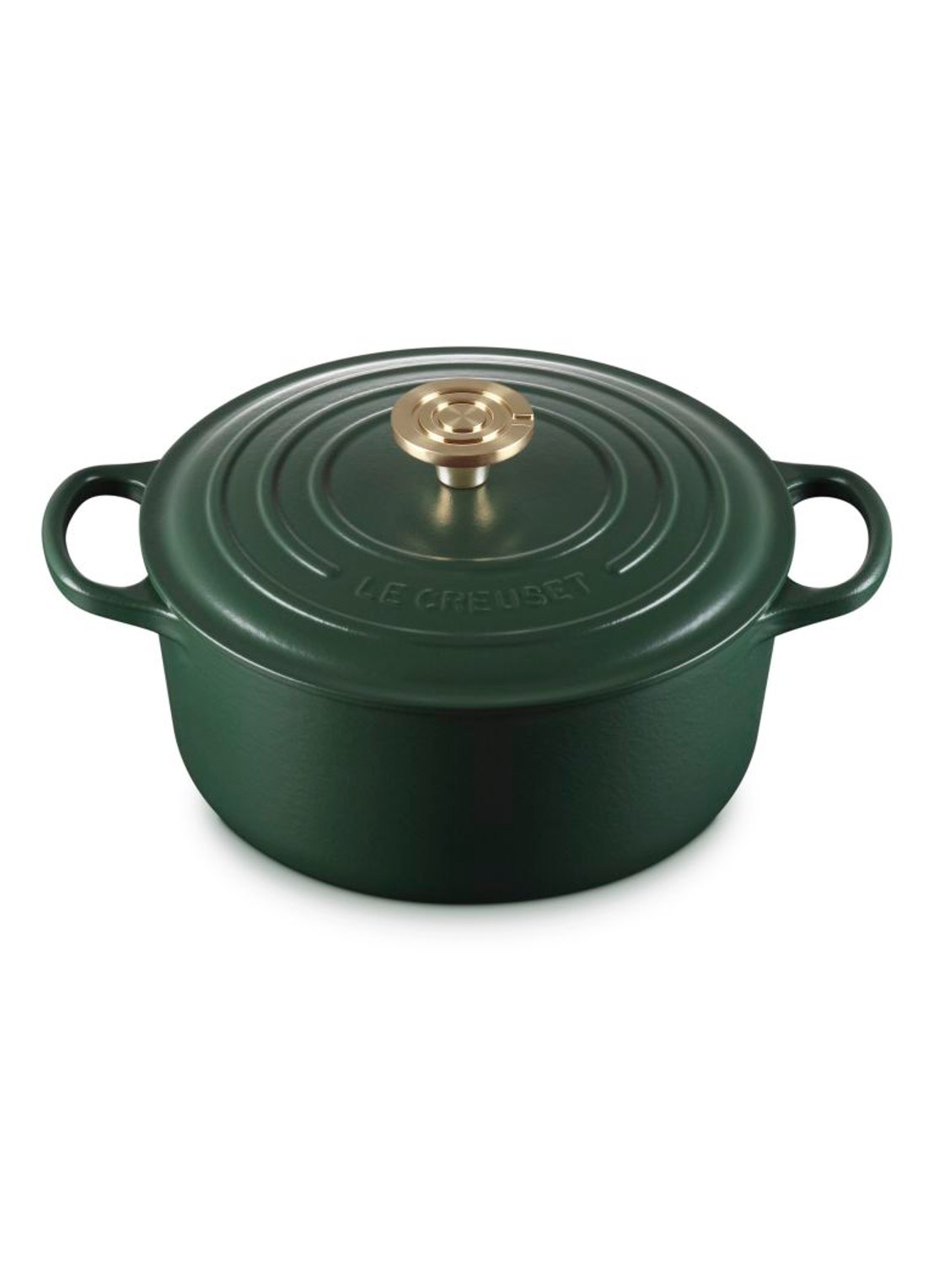 Le Creuset Forêt braadpan 24 cm  - achterkant 5 donkergroen
