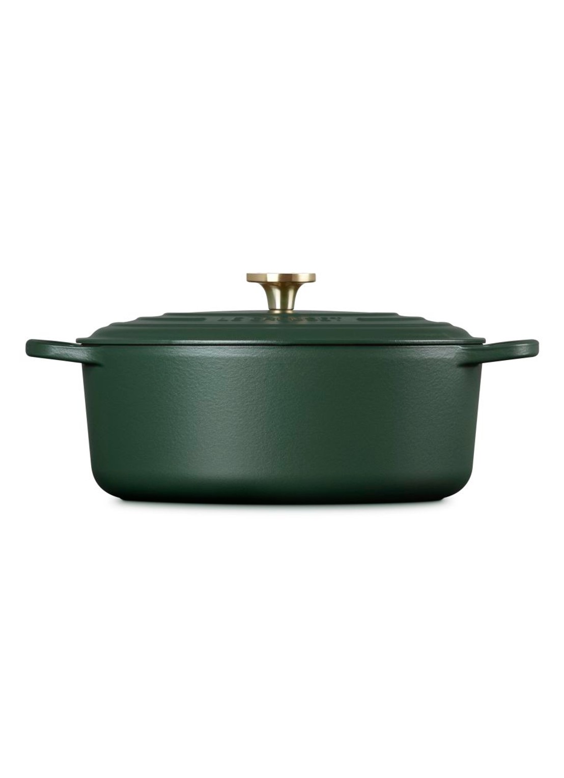 Le Creuset Forêt braadpan 28 cm  - detail donkergroen