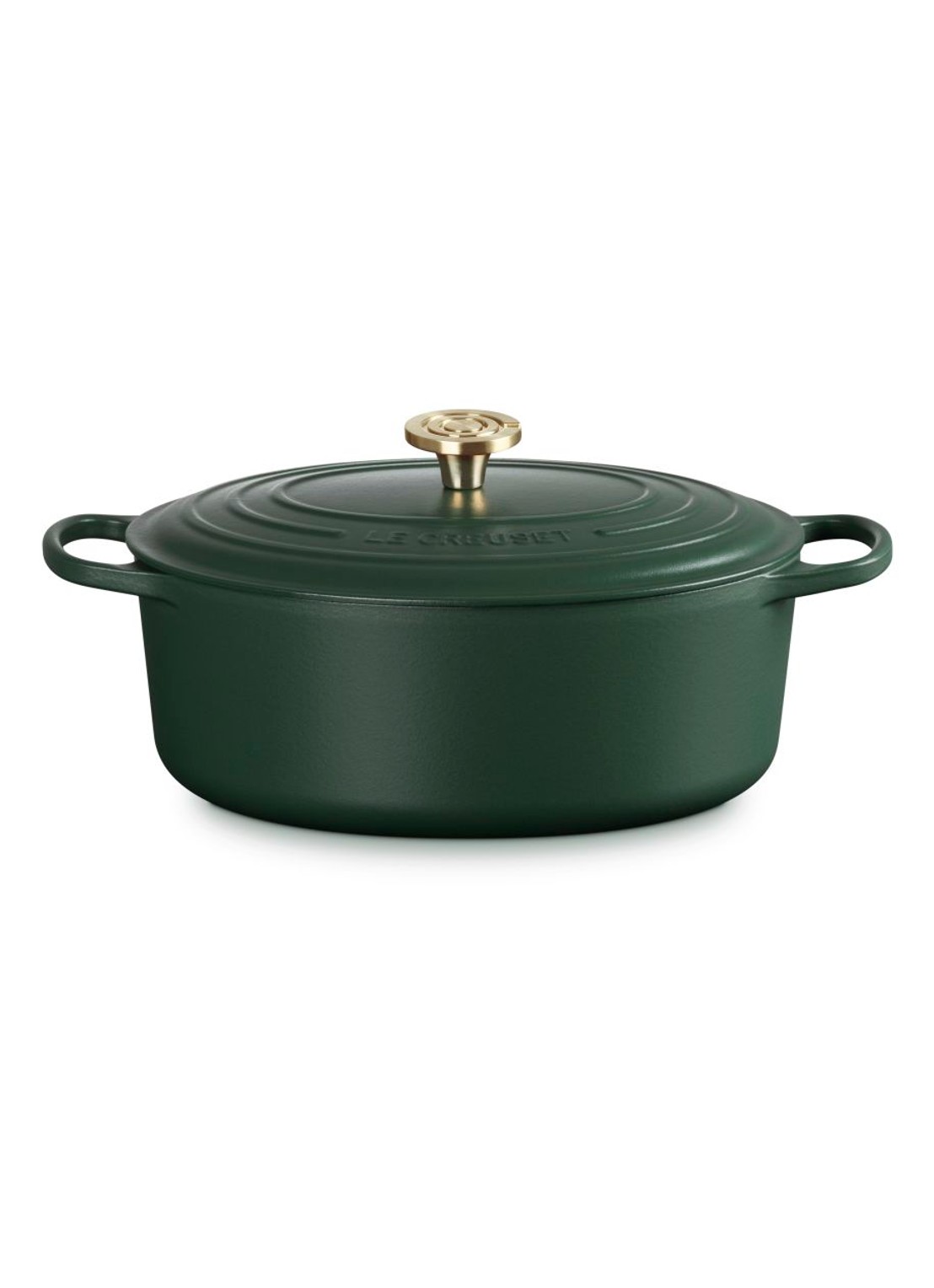 Le Creuset Forêt braadpan 28 cm  - voorkant 5 donkergroen