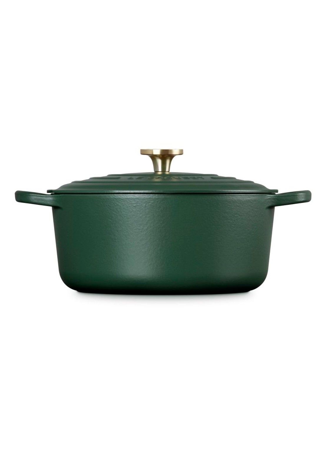 Le Creuset Forêt braadpan 28 cm  - detail donkergroen