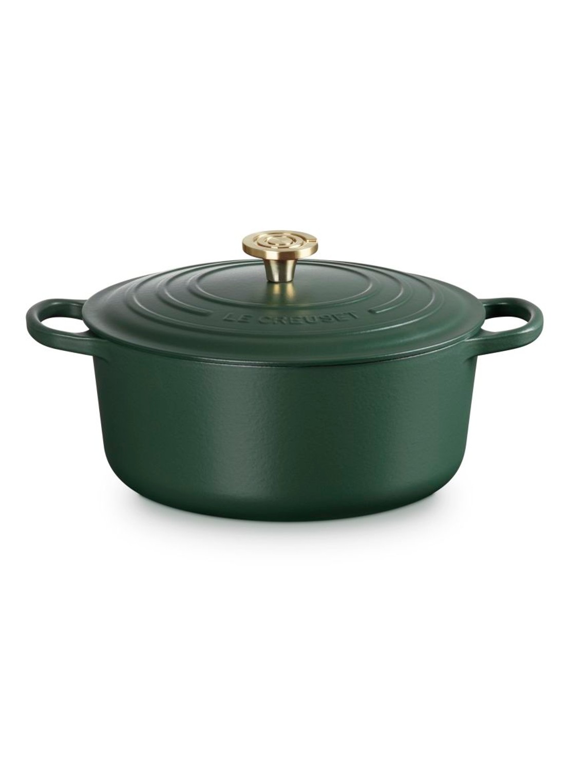 Le Creuset Forêt braadpan 28 cm  - voorkant 5 donkergroen