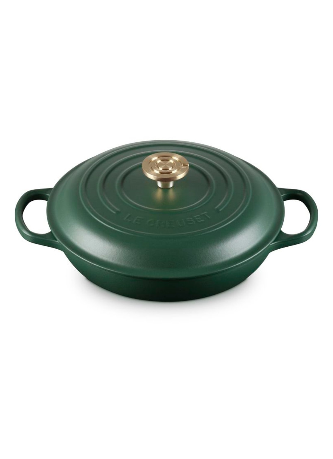 Le Creuset Forêt campagnard 26 cm  - achterkant 2 donkergroen