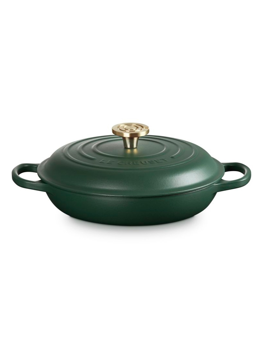 Le Creuset Forêt campagnard 26 cm  - voorkant donkergroen