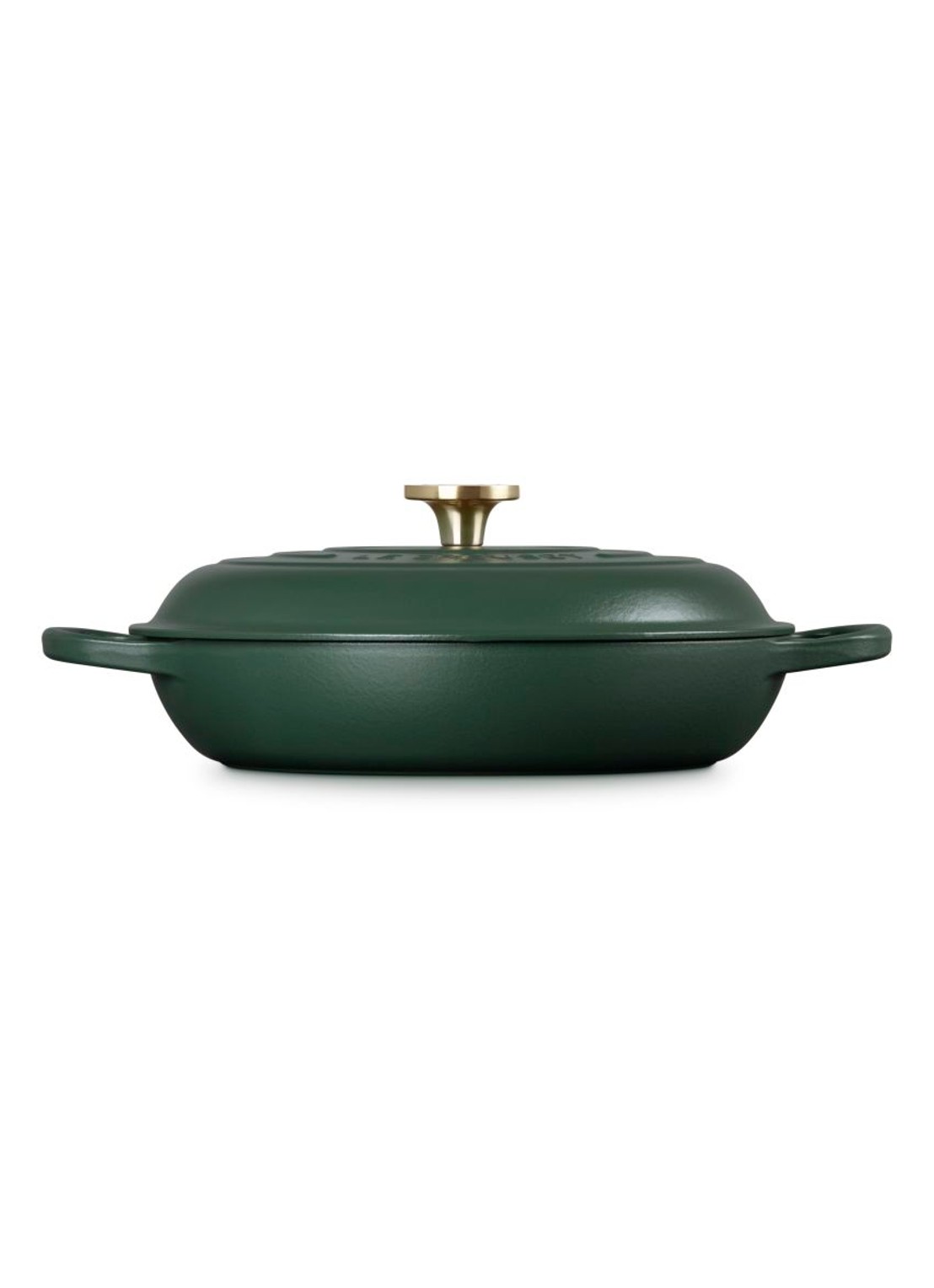 Le Creuset Forêt campagnard 30 cm  - detail donkergroen