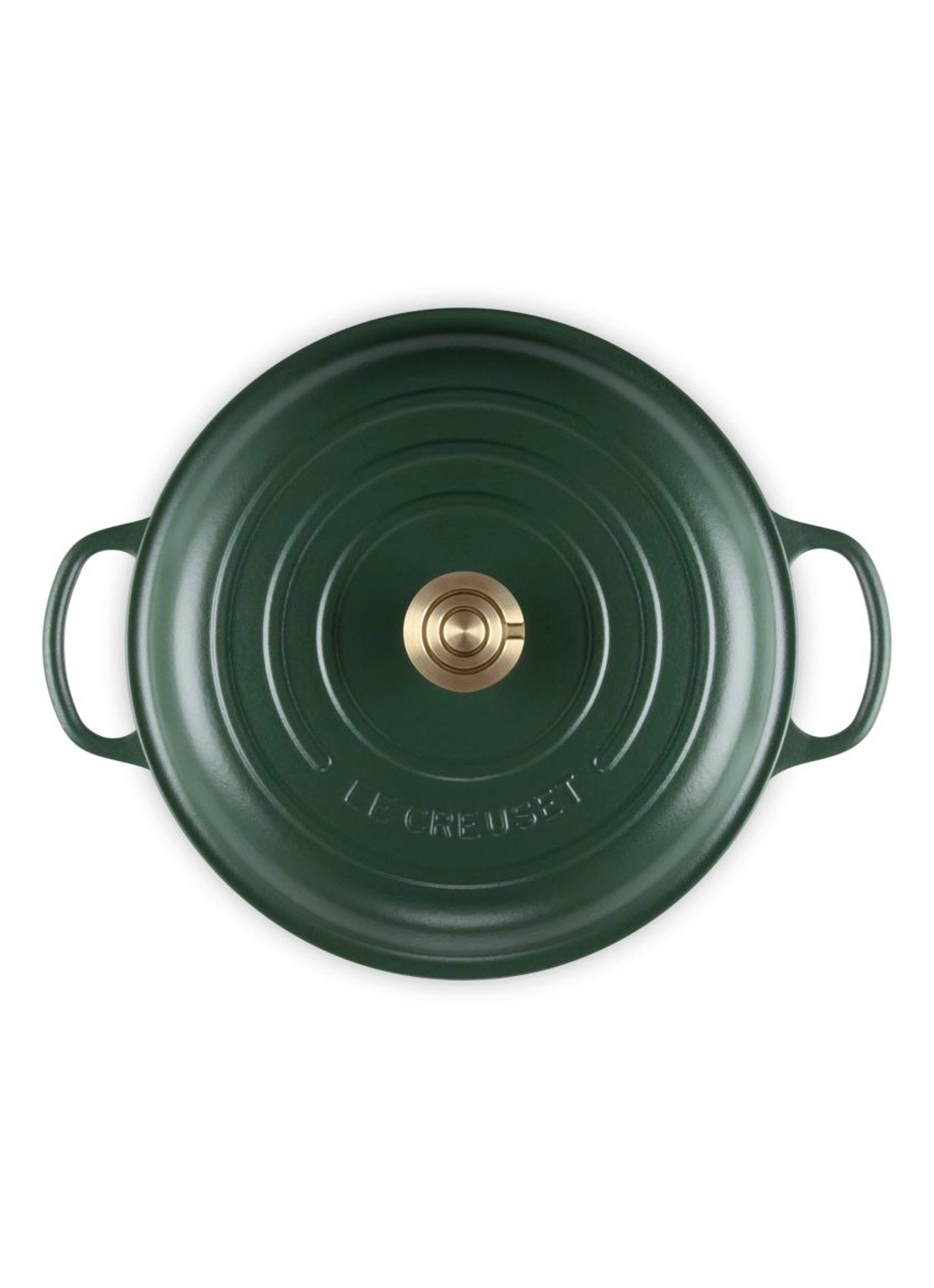 Le Creuset Forêt campagnard 30 cm  - detail 2 donkergroen