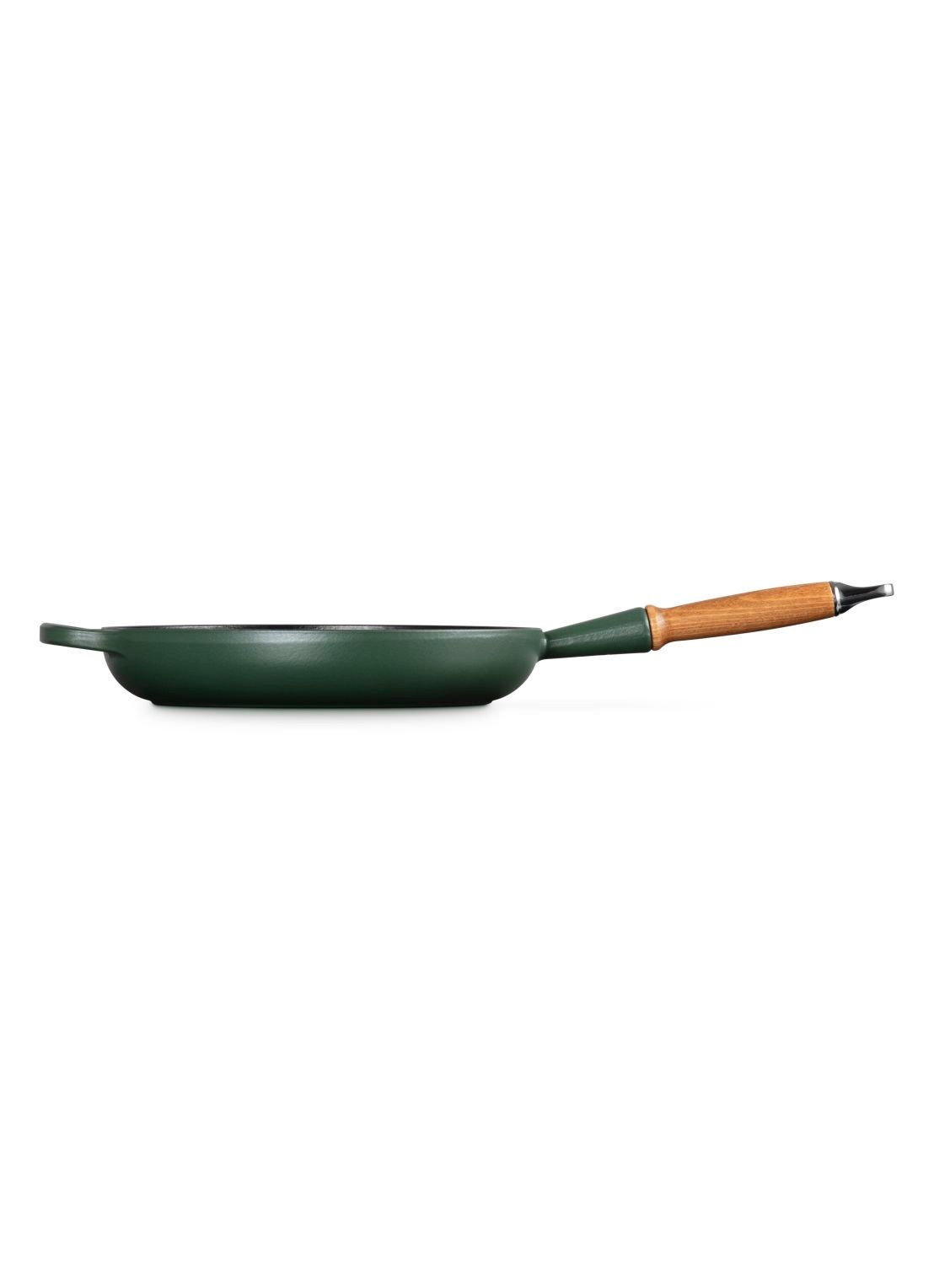 Le Creuset Forêt koekenpan 28 cm  - detail donkergroen