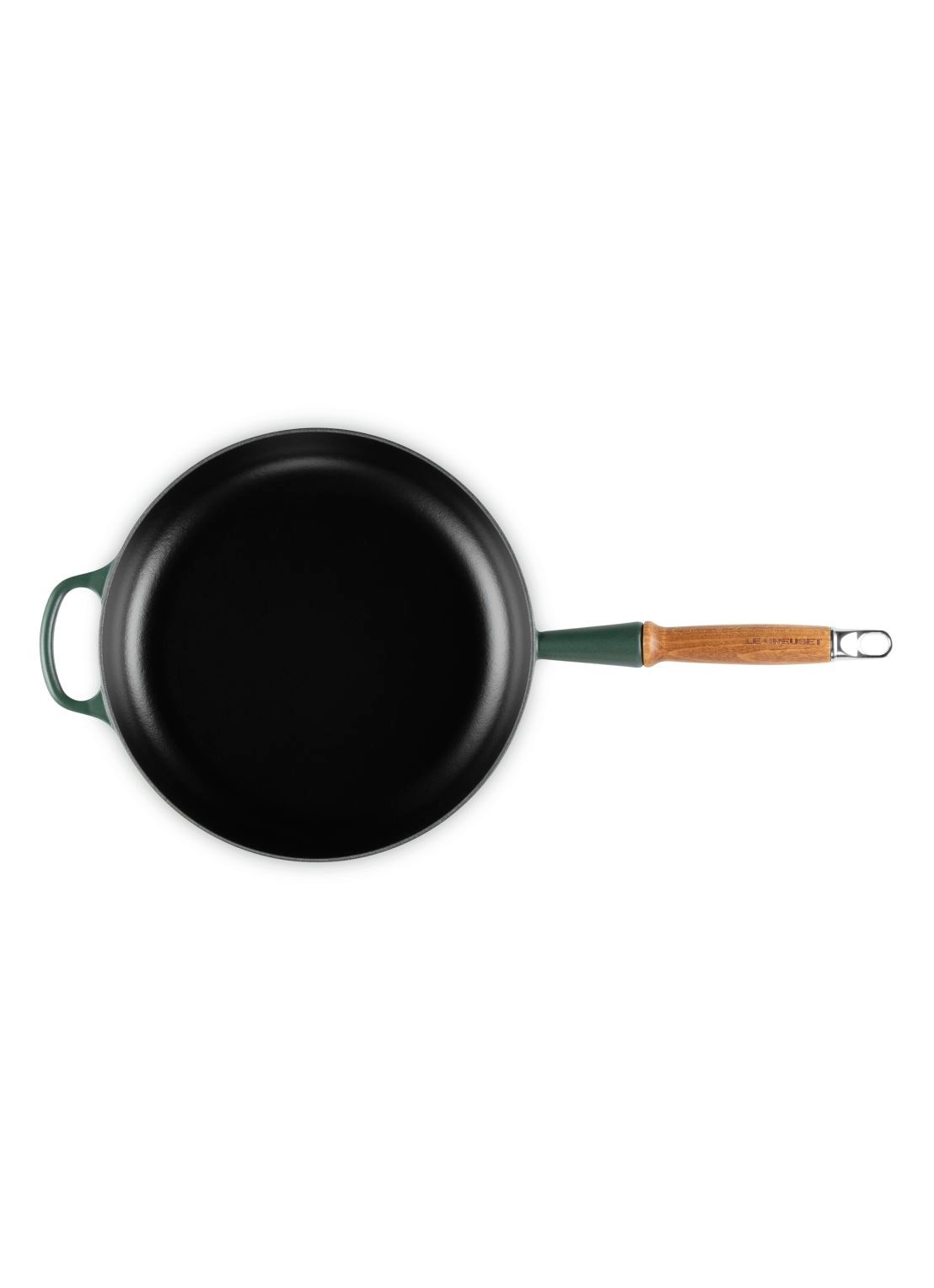 Le Creuset Forêt koekenpan 28 cm  - detail 2 donkergroen