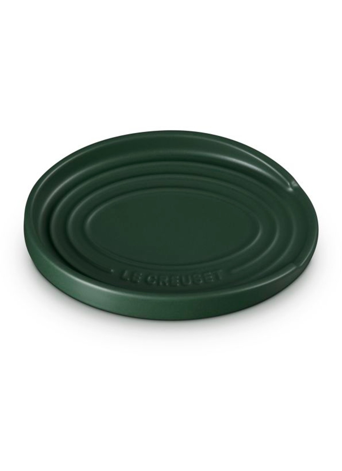 Le Creuset Forêt lepelhouder  - voorkant 5 donkergroen