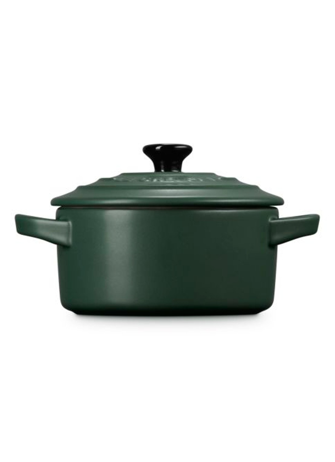 Le Creuset Forêt mini braadpan  - detail donkergroen