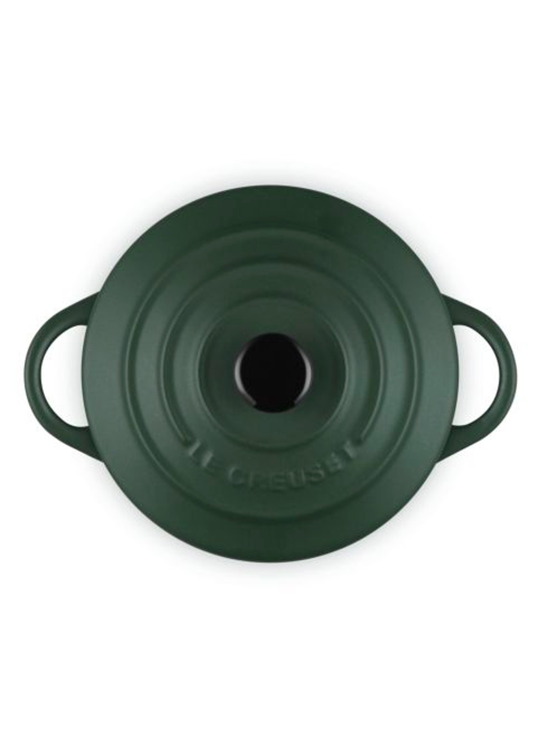 Le Creuset Forêt mini braadpan  - detail 2 donkergroen
