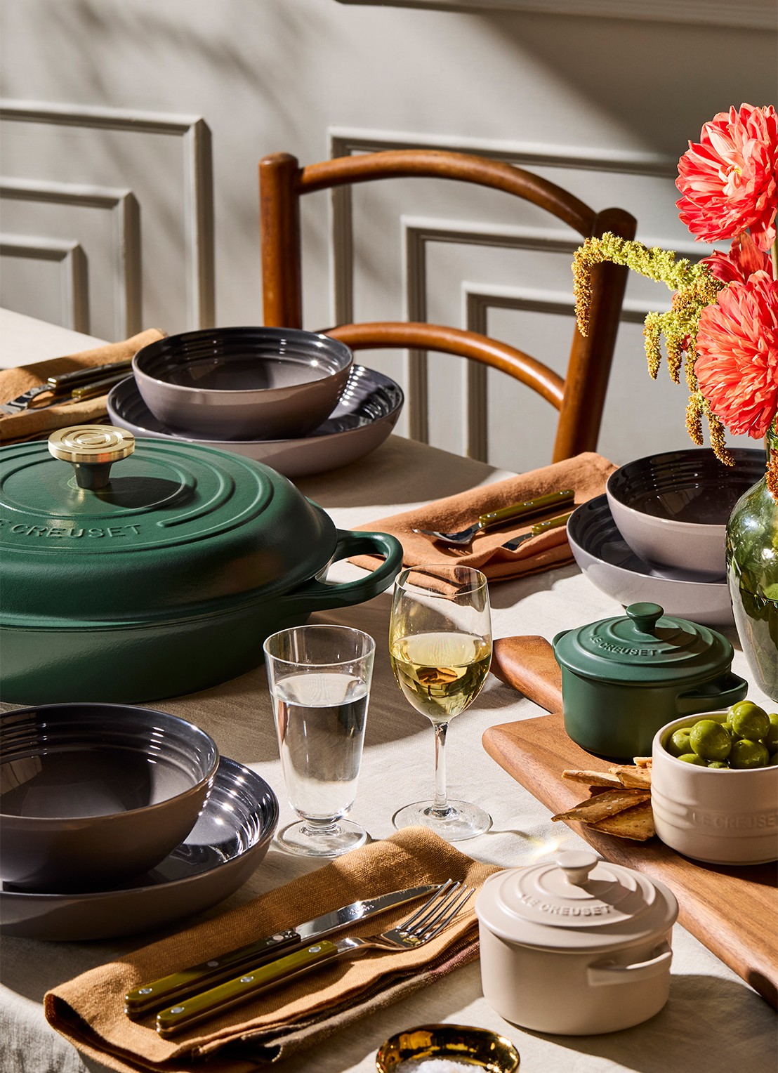 Le Creuset Forêt mini braadpan  - detail 4 donkergroen