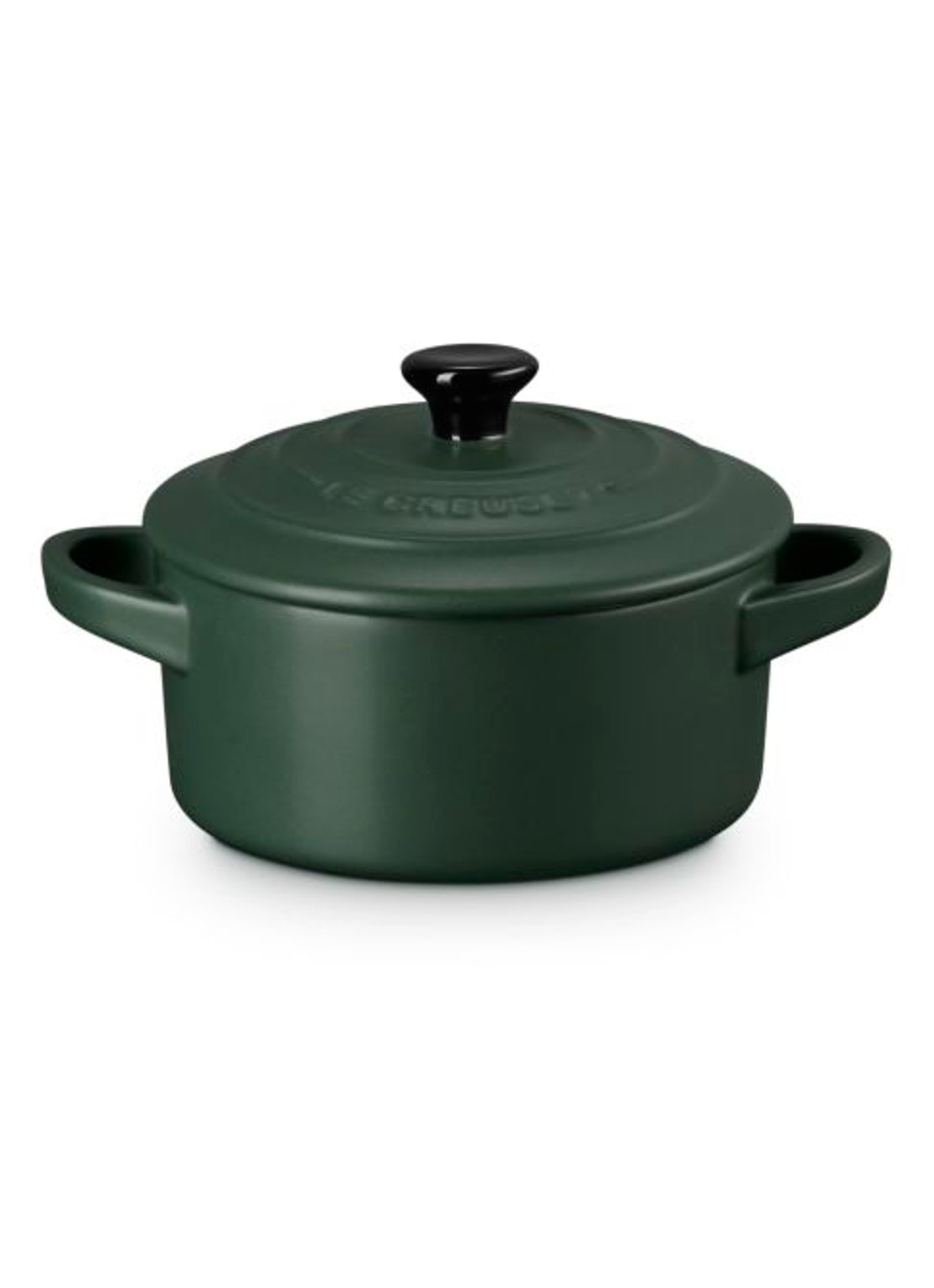 Le Creuset Forêt mini braadpan  - voorkant 6 donkergroen