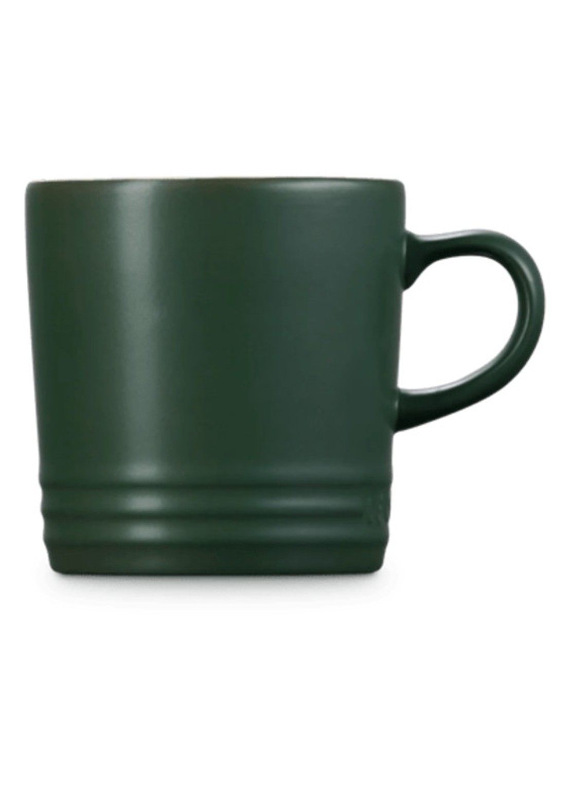 Le Creuset Forêt mok 35 cl  - detail donkergroen