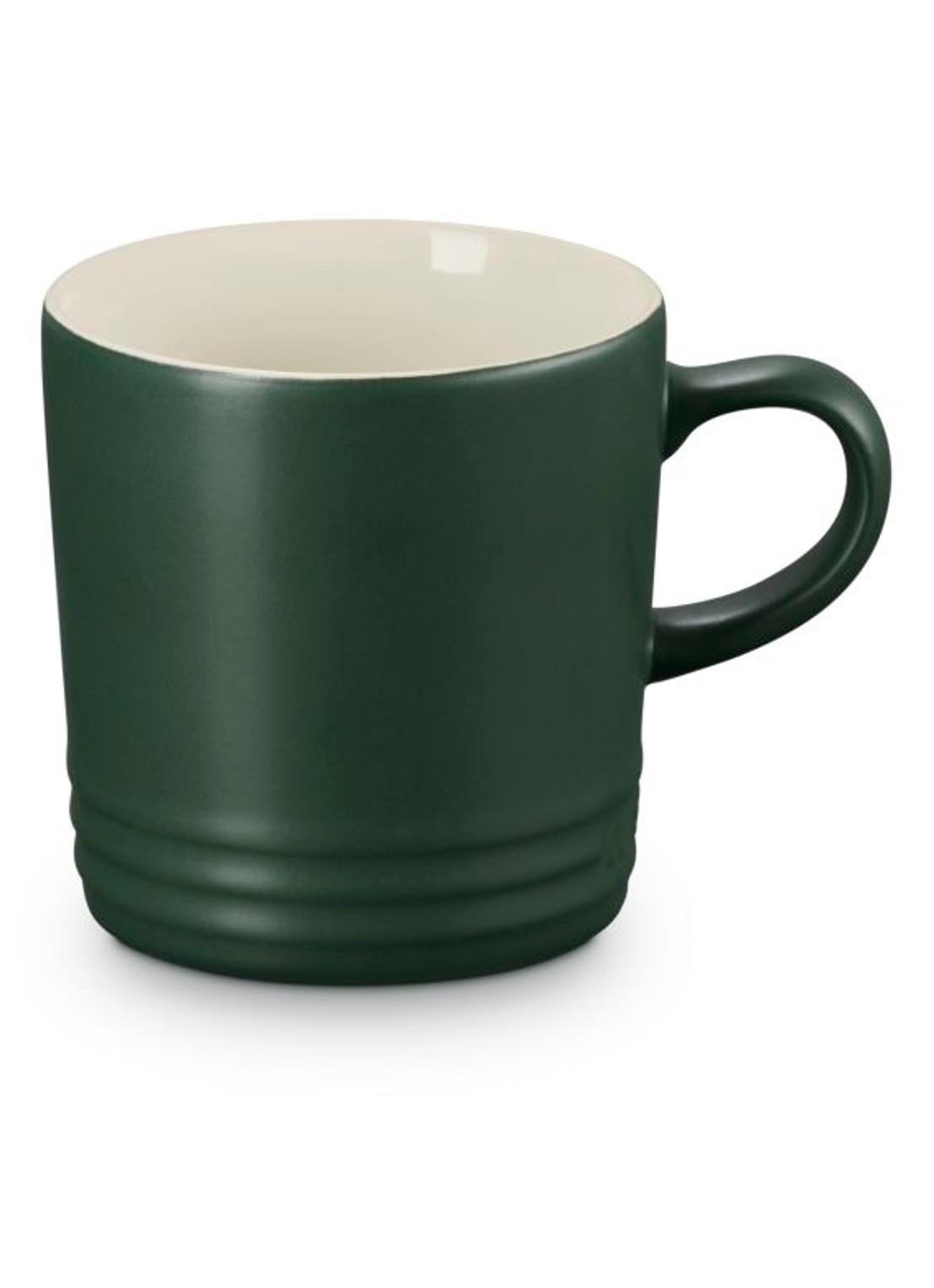 Le Creuset Forêt mok 35 cl  - voorkant 5 donkergroen