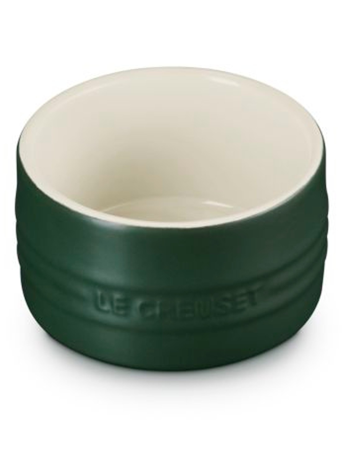 Le Creuset Forêt ramekin 20 cl - achterkant 2 donkergroen