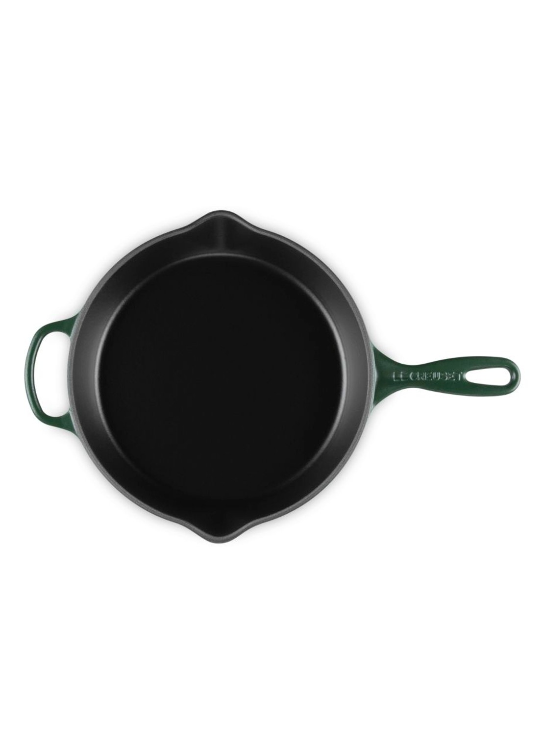 Le Creuset Forêt skillet 26 cm  - detail 2 donkergroen
