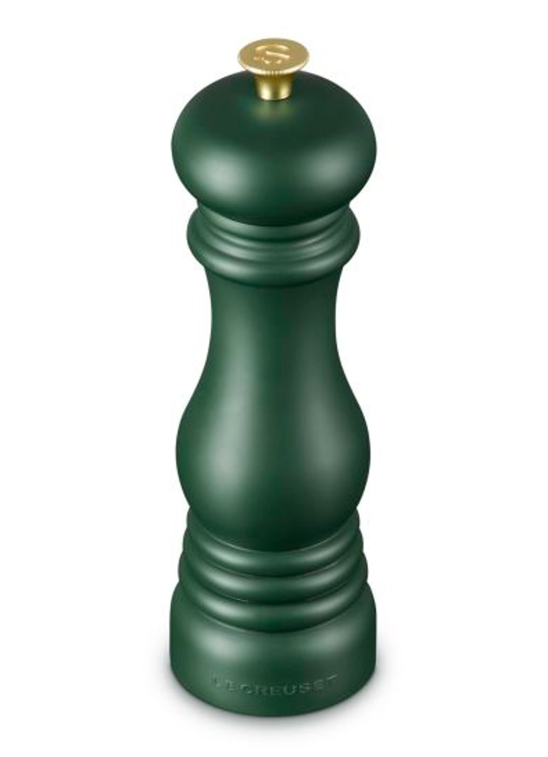 Le Creuset Forêt zoutmolen 21 cm - achterkant 3 donkergroen