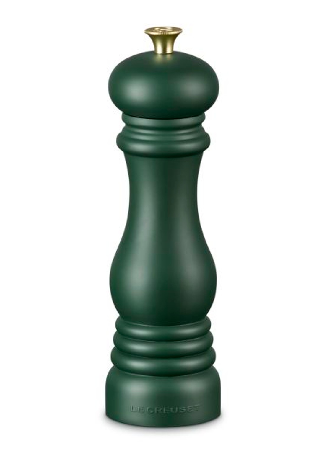 Le Creuset Forêt zoutmolen 21 cm - voorkant donkergroen