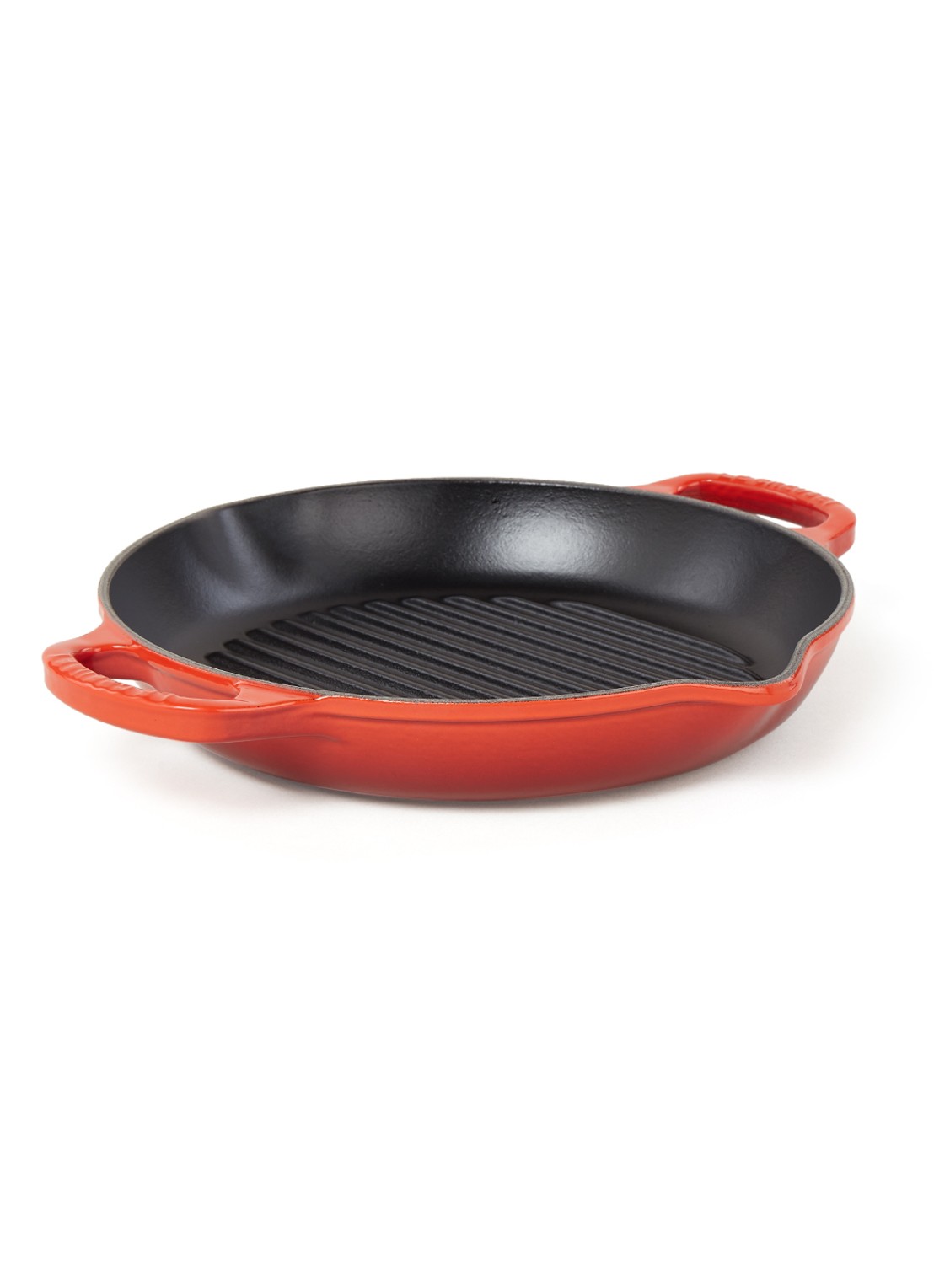 Le Creuset Grillpan Ø25 cm - voorkant kersenrood / rood