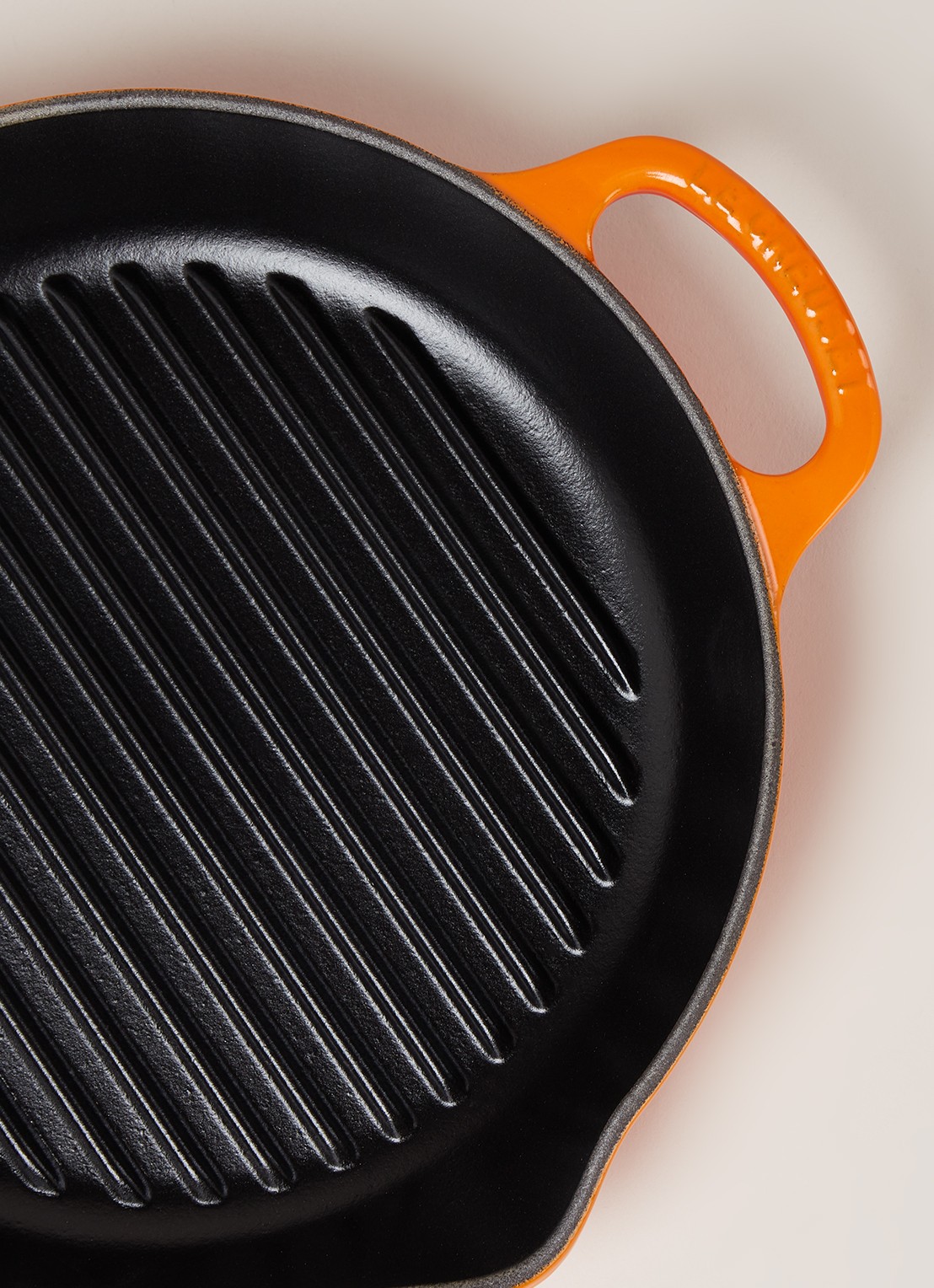 Le Creuset Grillpan Ø25 cm - detail 3 oranjerood / oranje