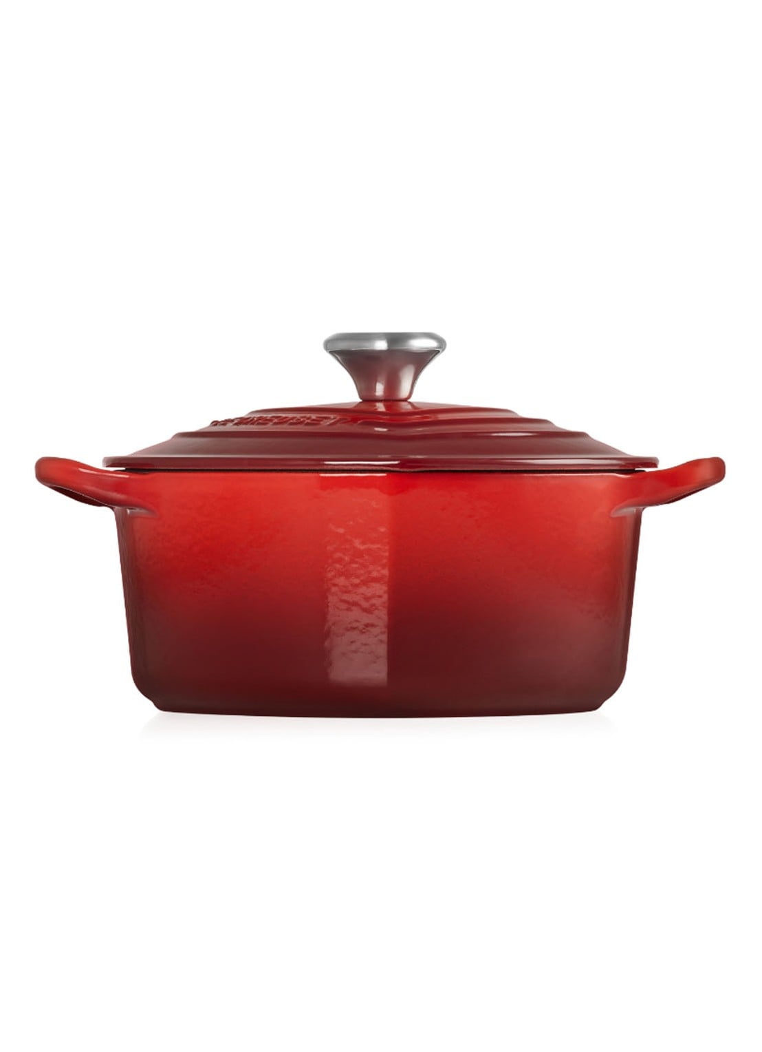 Le Creuset Hart braadpan Ø20 cm  - achterkant 5 kersenrood / rood