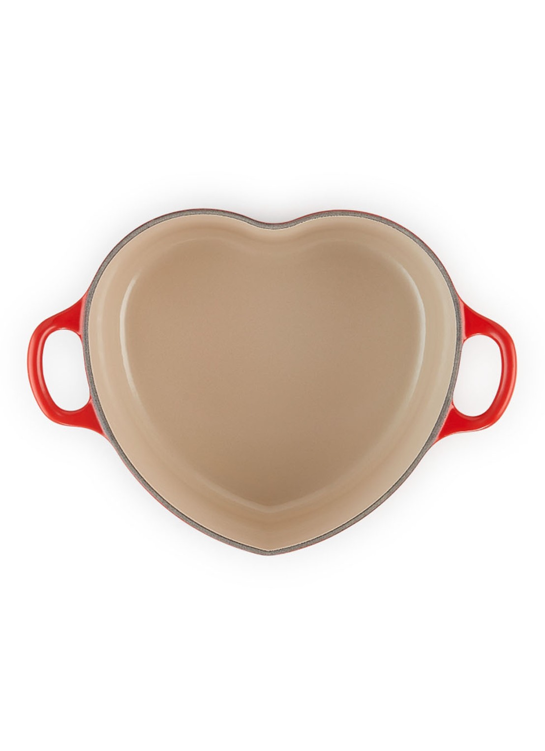 Le Creuset Hart braadpan Ø20 cm  - detail 2 kersenrood / rood