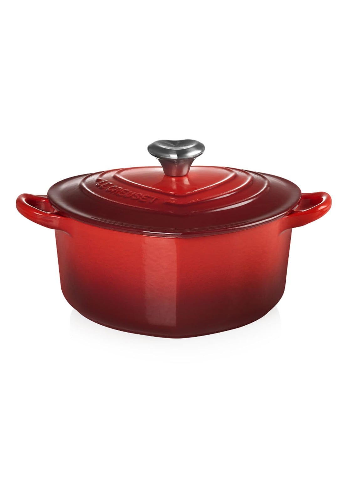 Le Creuset Hart braadpan Ø20 cm  - voorkant 7 kersenrood / rood