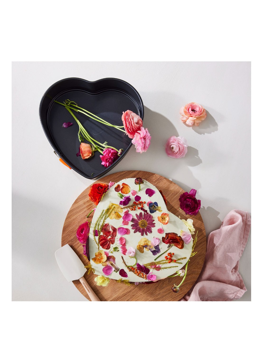 Le Creuset Hartvormige springvorm met anti-aanbak  - detail 4 zwart