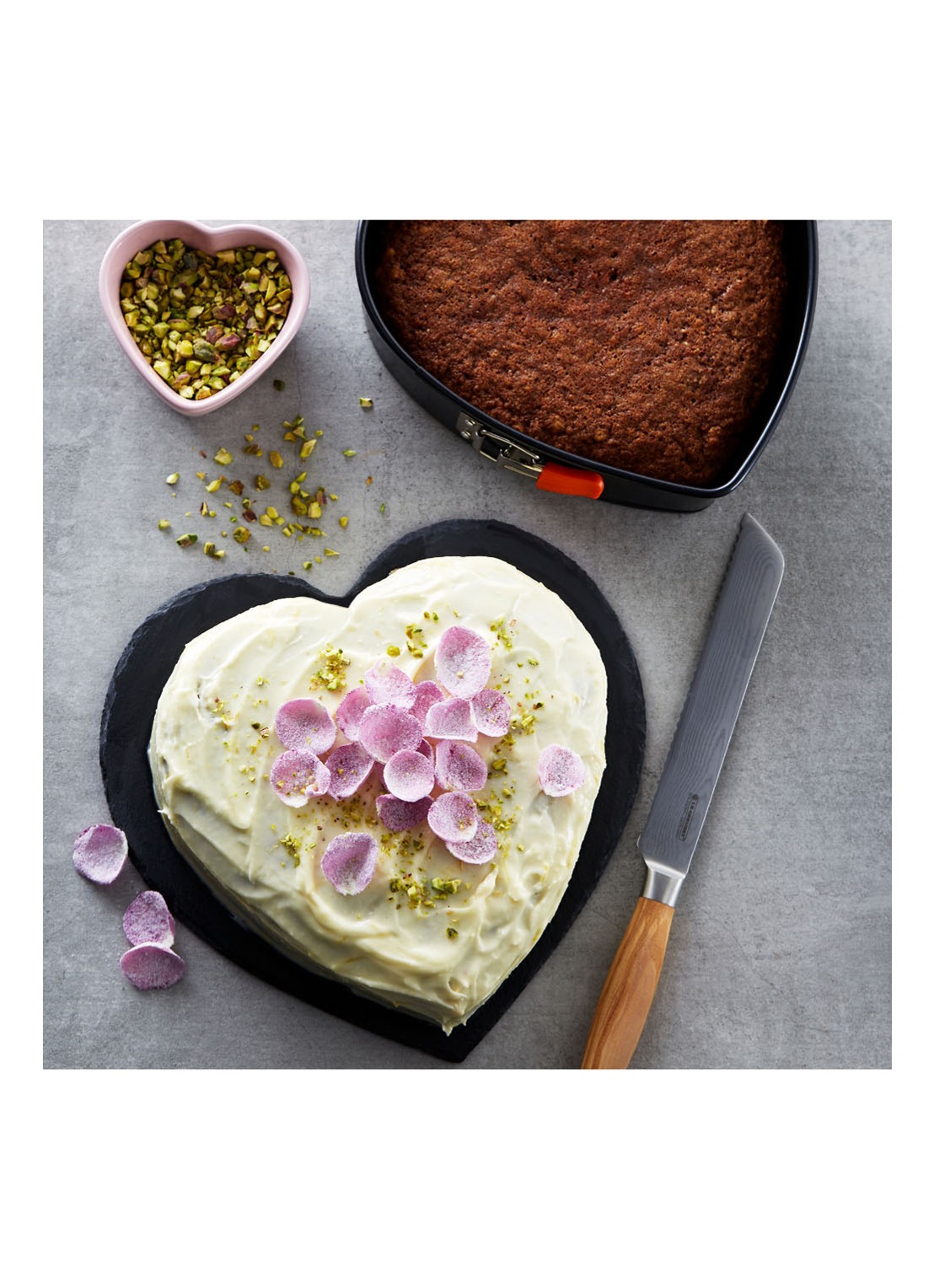 Le Creuset Hartvormige springvorm met anti-aanbak  - detail 5 zwart