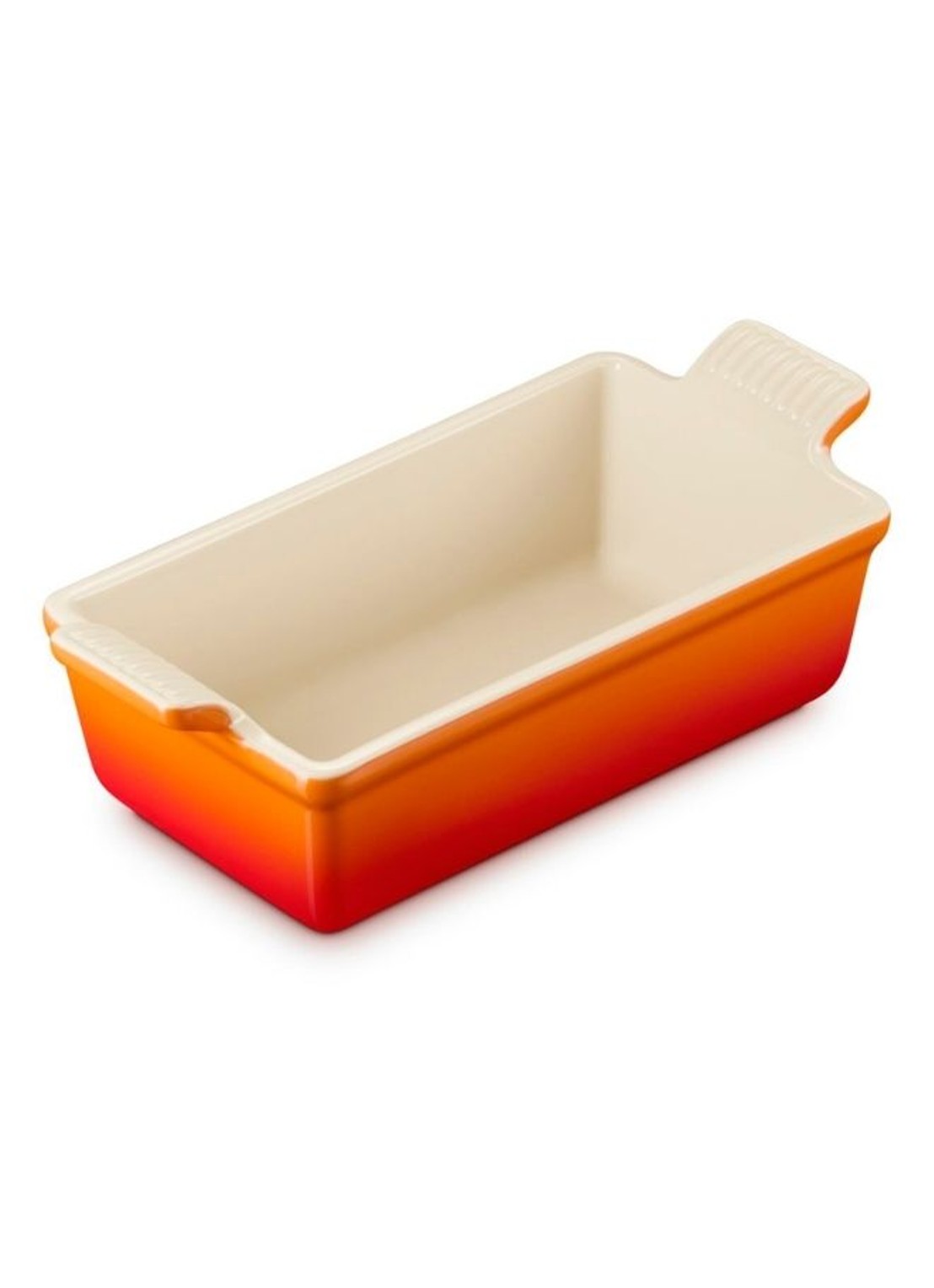 Le Creuset Heritage bakvorm 23 cm - detail 3 oranjerood