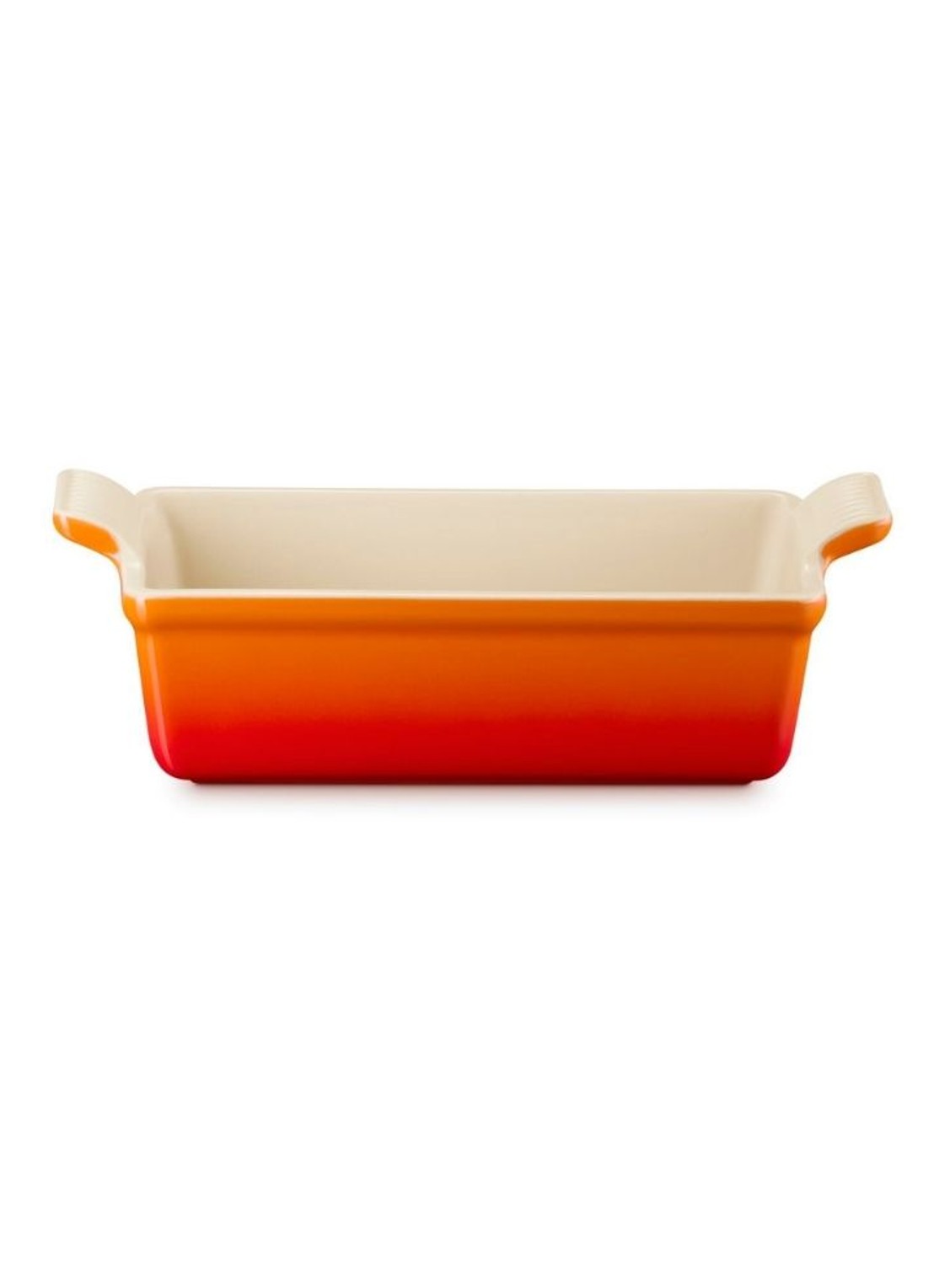 Le Creuset Heritage bakvorm 23 cm - voorkant oranjerood