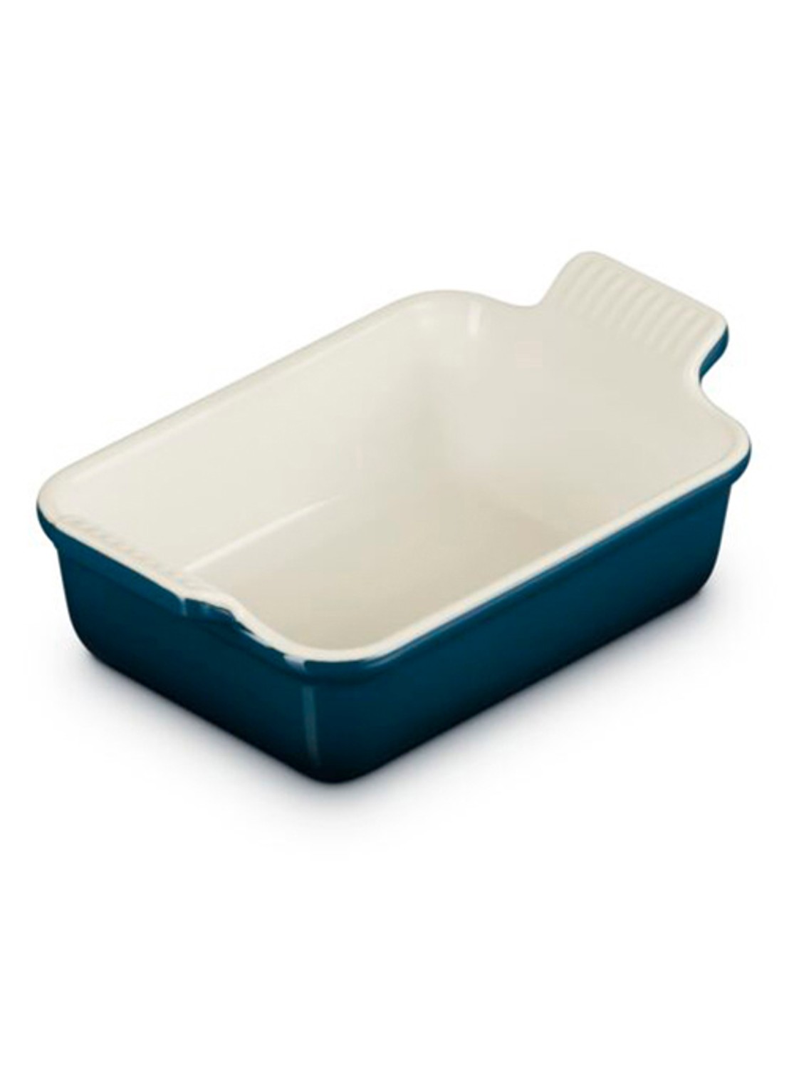 Le Creuset Heritage ovenschaal 19 cm - detail 2 donkerblauw