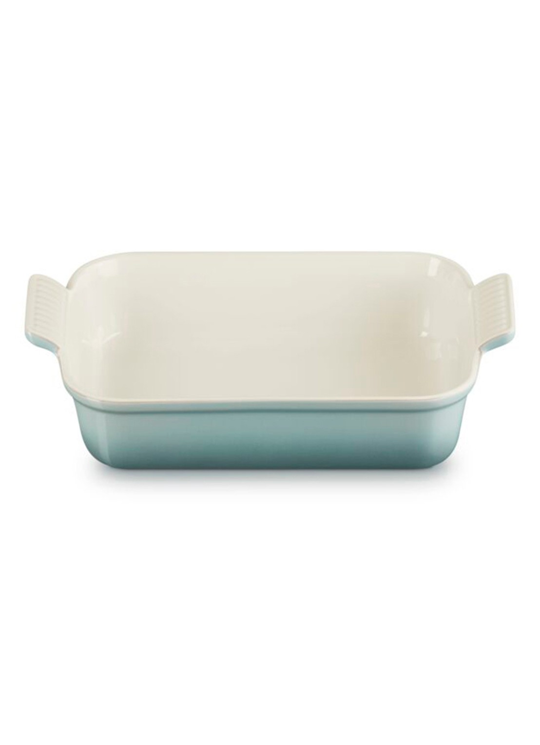 Le Creuset Heritage ovenschaal 26 cm - achterkant 4 lichtgrijs