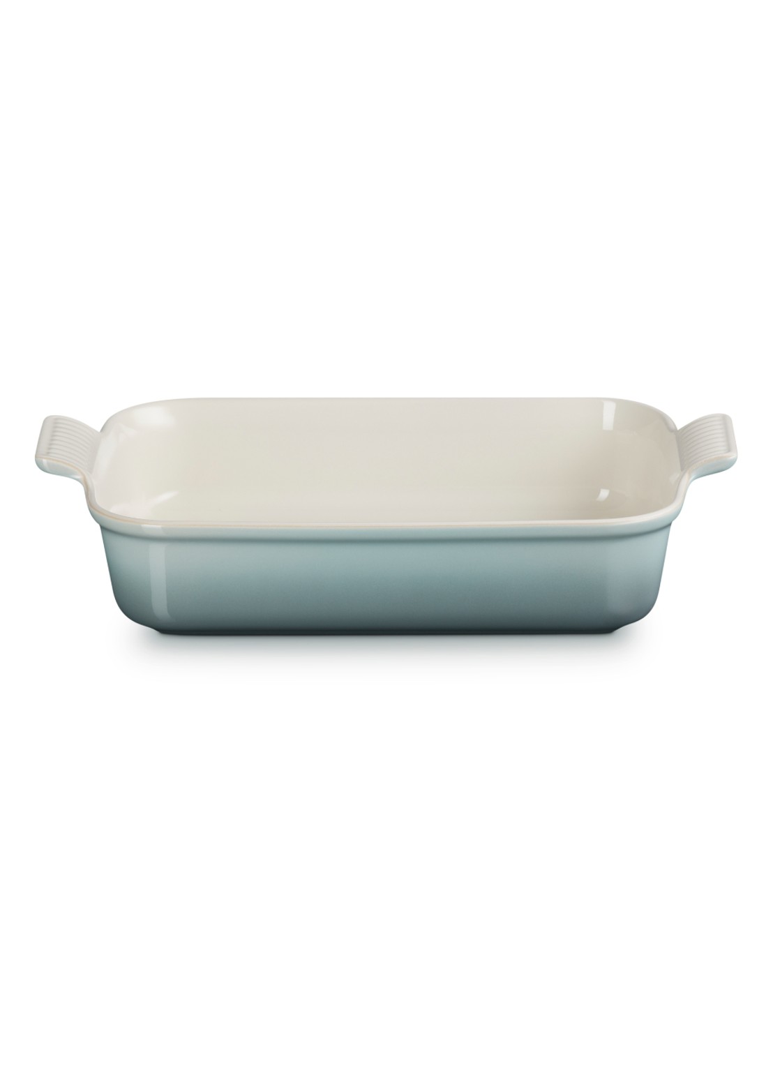 Le Creuset Heritage ovenschaal 32 cm - voorkant 4 zeegroen