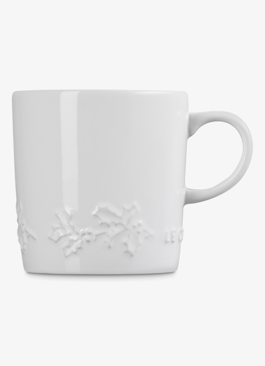 Le Creuset Holly mok 35 cl - achterkant 4 wit