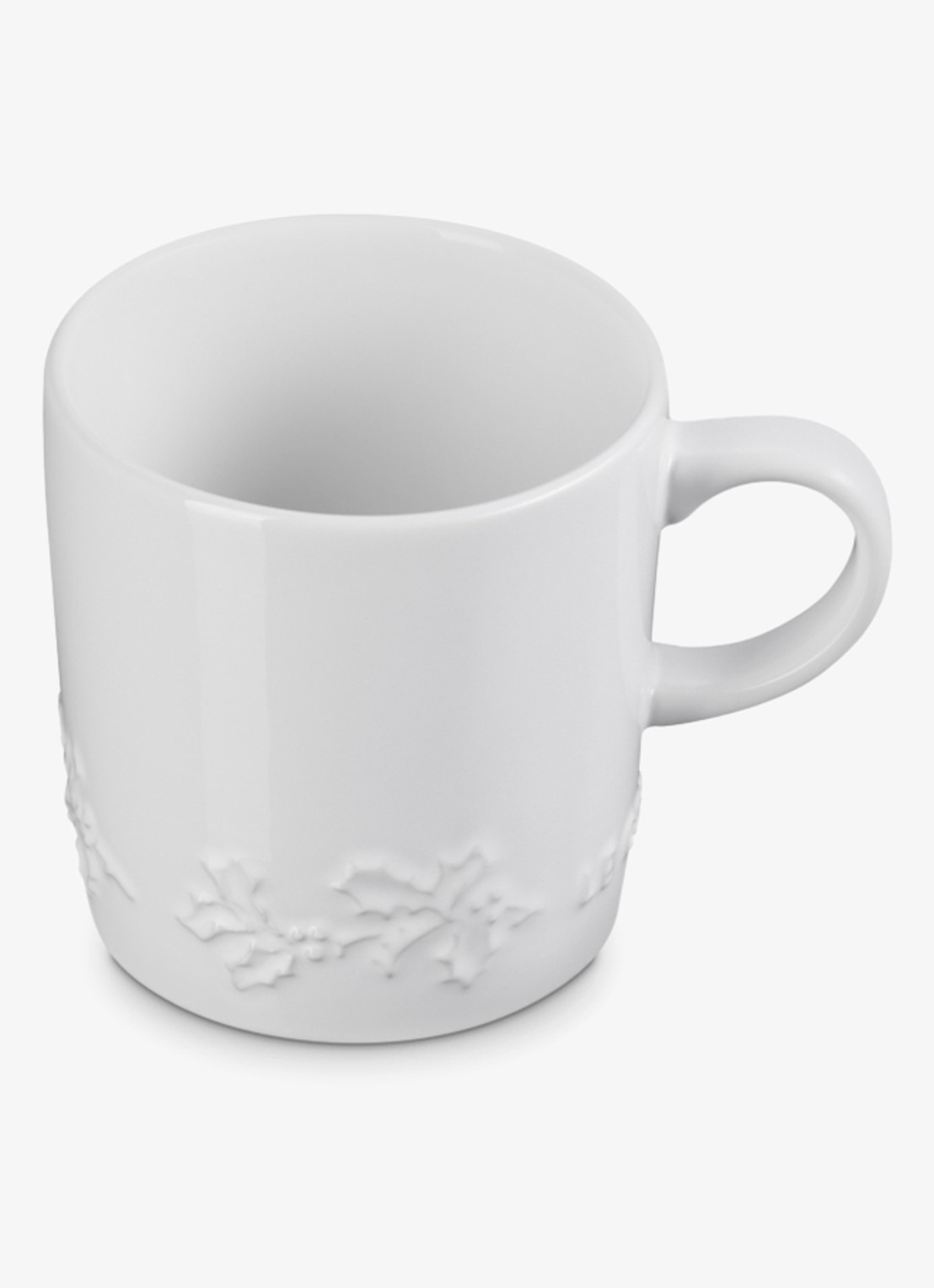 Le Creuset Holly mok 35 cl - voorkant 3 wit