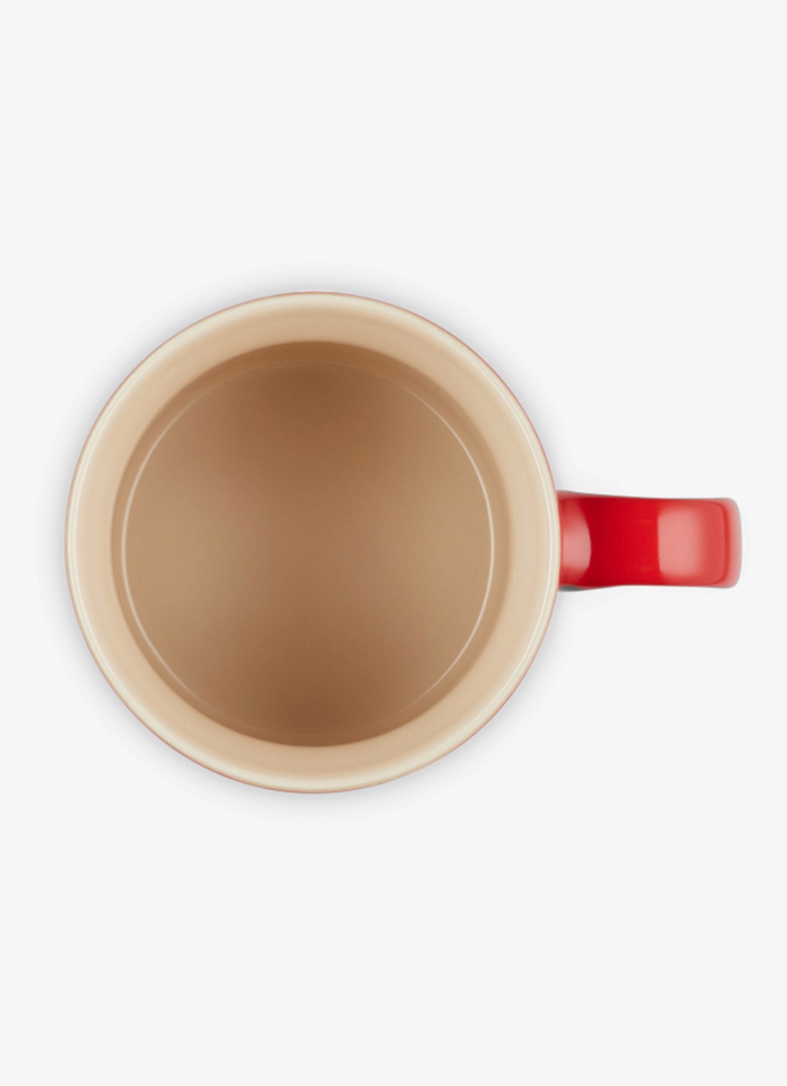 Le Creuset Holly mok 35 cl - detail 3 donkerrood