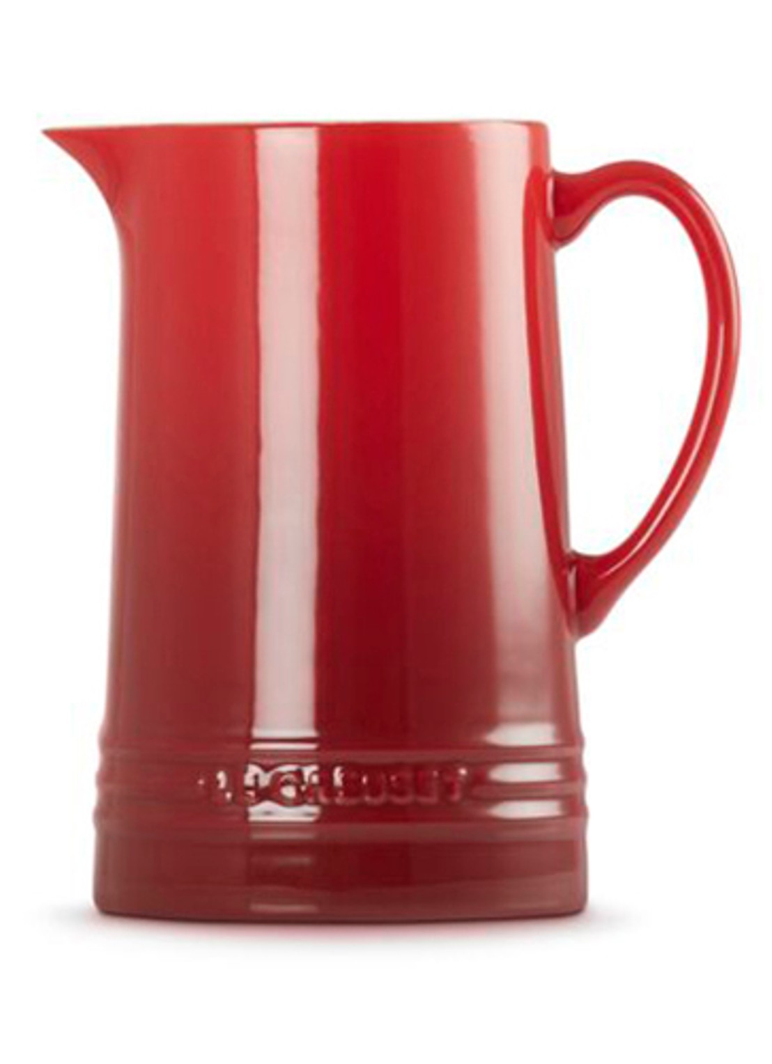 Le Creuset Karaf 1,5 liter - achterkant 5 donkerrood