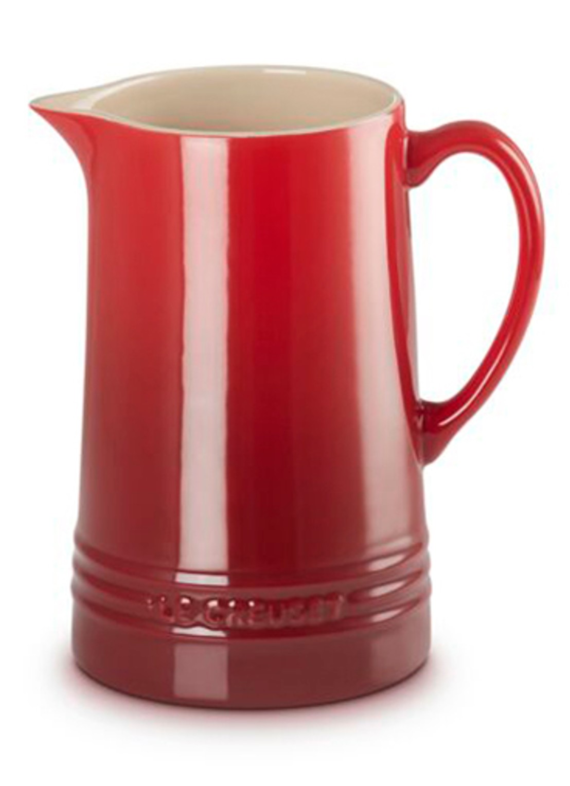 Le Creuset Karaf 1,5 liter - voorkant 6 donkerrood