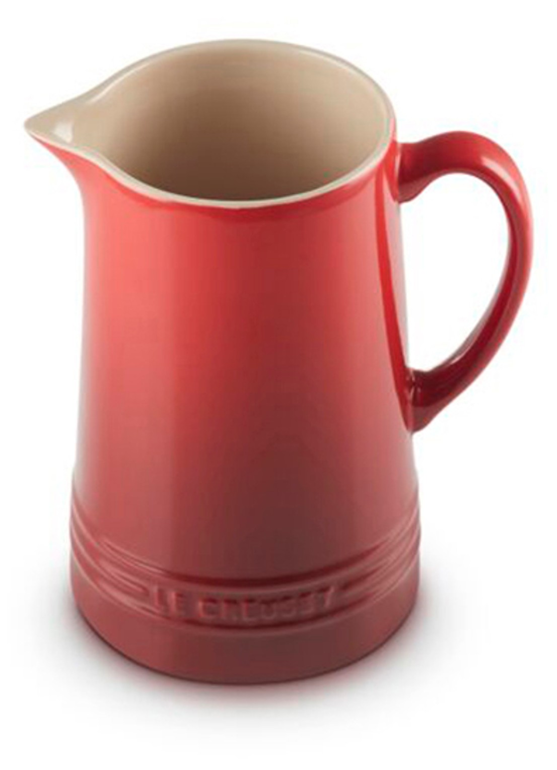 Le Creuset Karaf 1,5 liter - voorkant 7 donkerrood