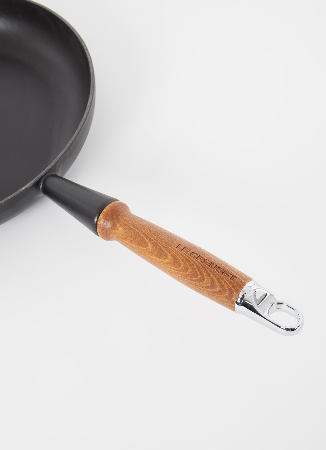 Le Creuset Koekenpan Ø28 cm   - detail 3 mat zwart / zwart