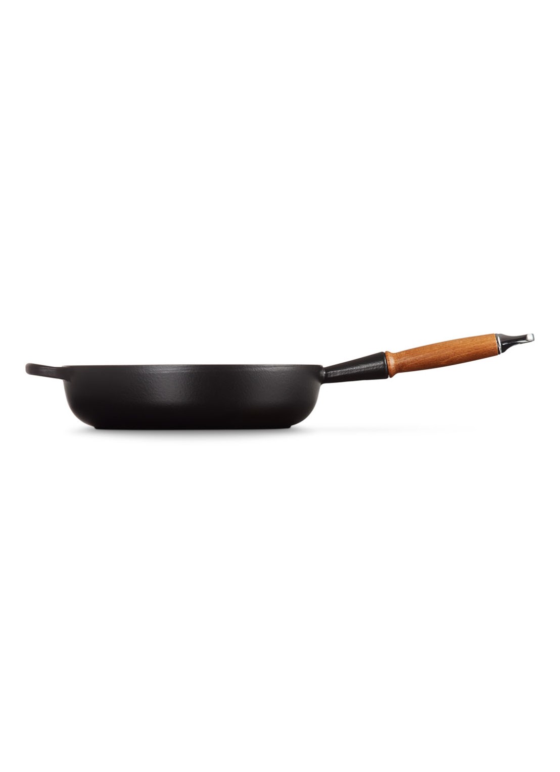Le Creuset Koekenpan Ø28 cm - detail mat zwart / zwart