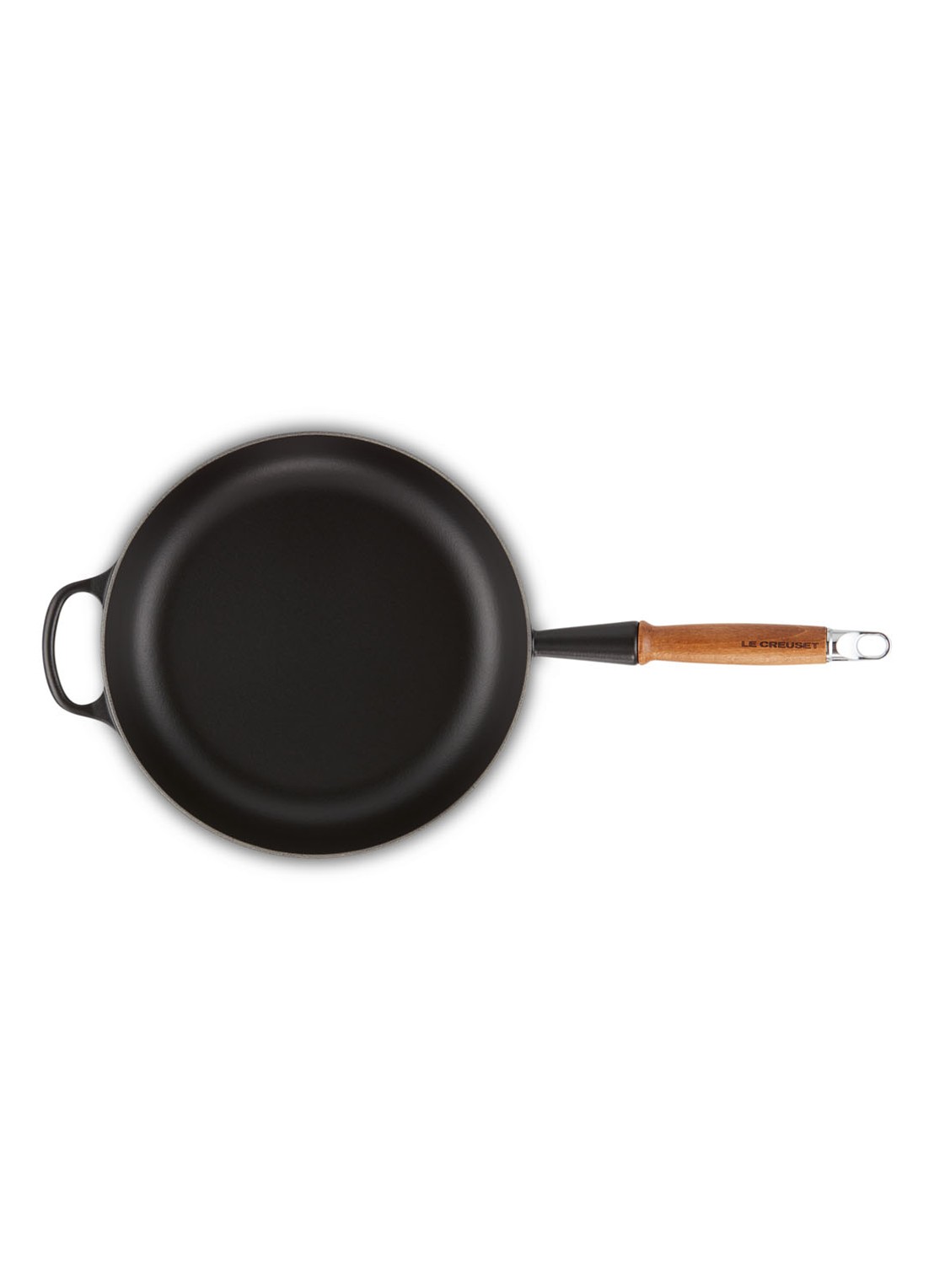 Le Creuset Koekenpan Ø28 cm - detail 2 mat zwart / zwart