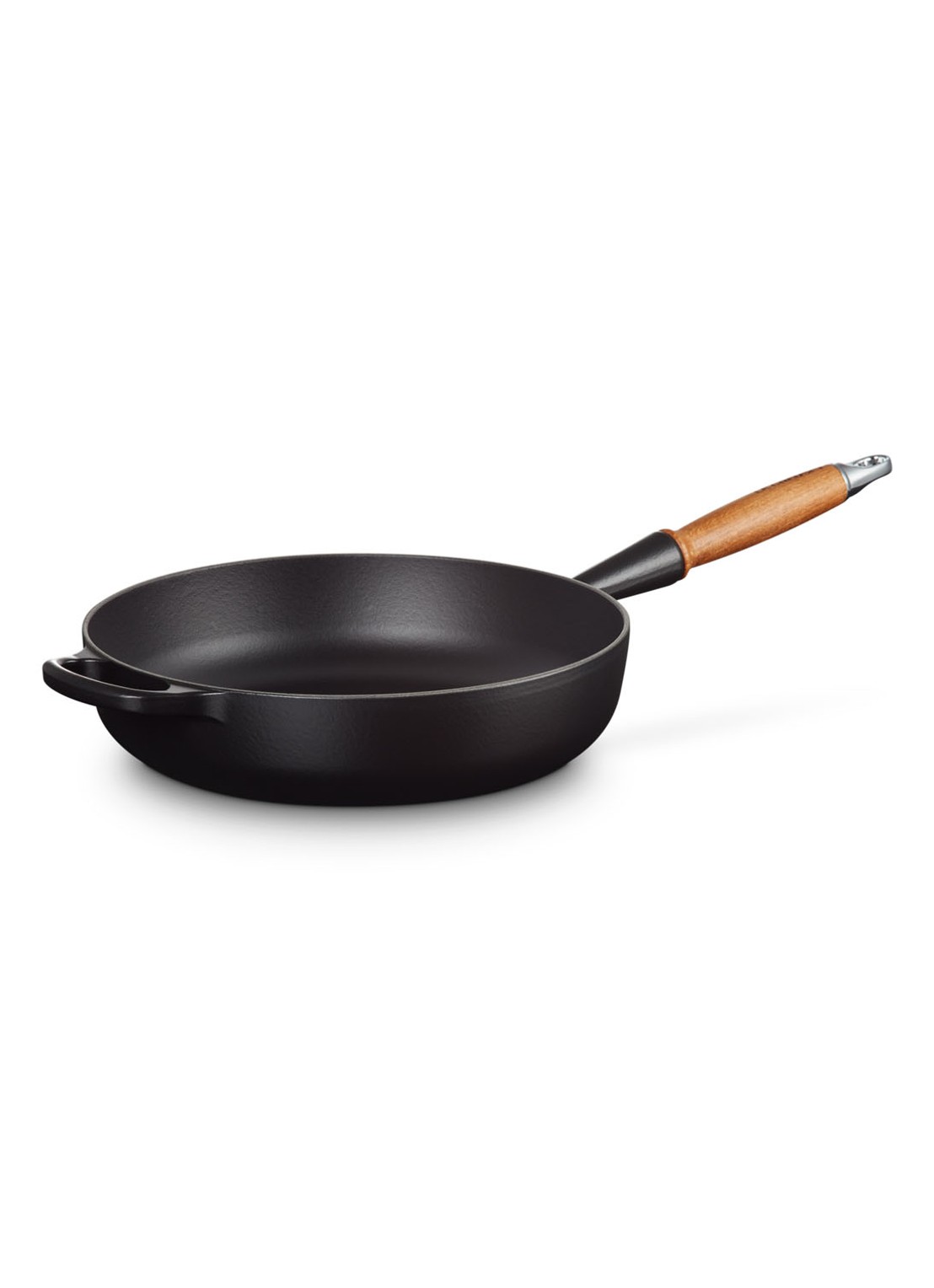 Le Creuset Koekenpan Ø28 cm - voorkant 4 mat zwart / zwart