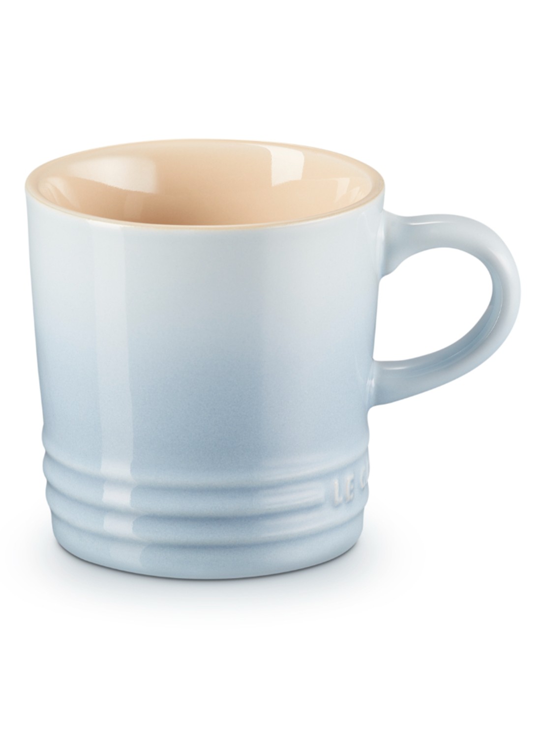 Le Creuset Koffie kopje 20 cl - voorkant coastal blue / lichtblauw