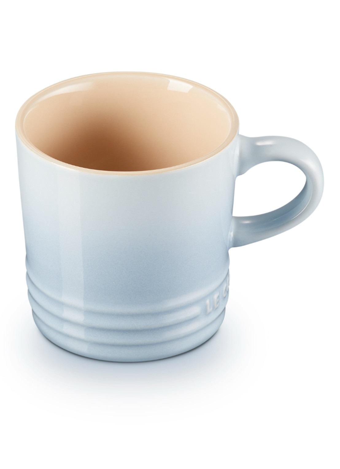 Le Creuset Koffie kopje 20 cl - voorkant 2 coastal blue / lichtblauw