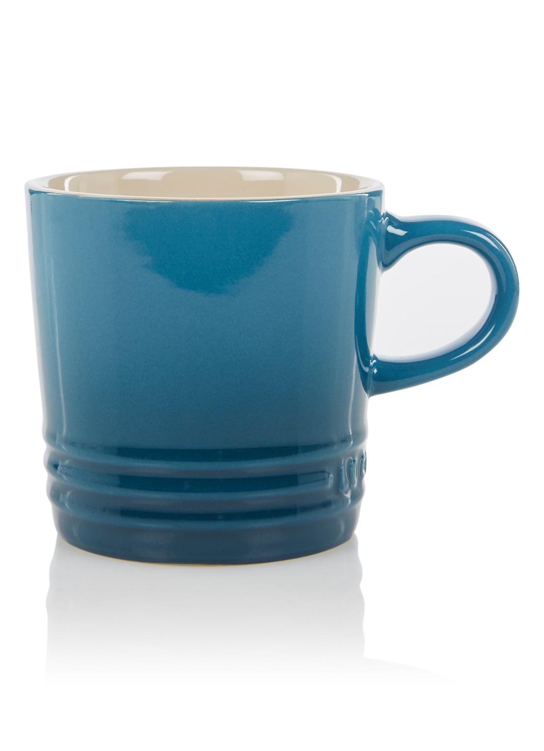 Le Creuset Koffiekopje 20 cl - voorkant deep teal / blauw