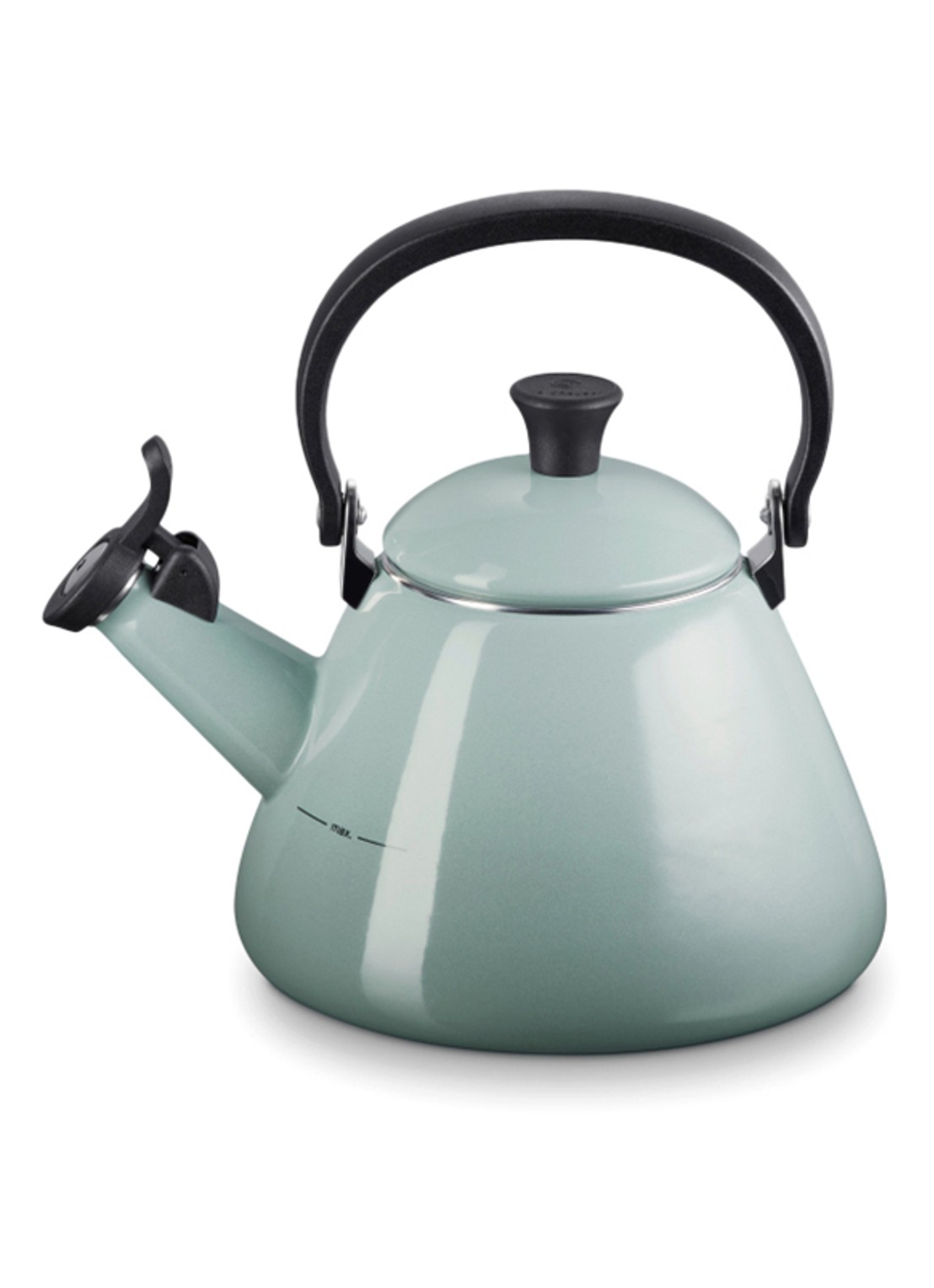 Le Creuset Kone fluitketel 1,6 liter - voorkant 2 donkerblauw