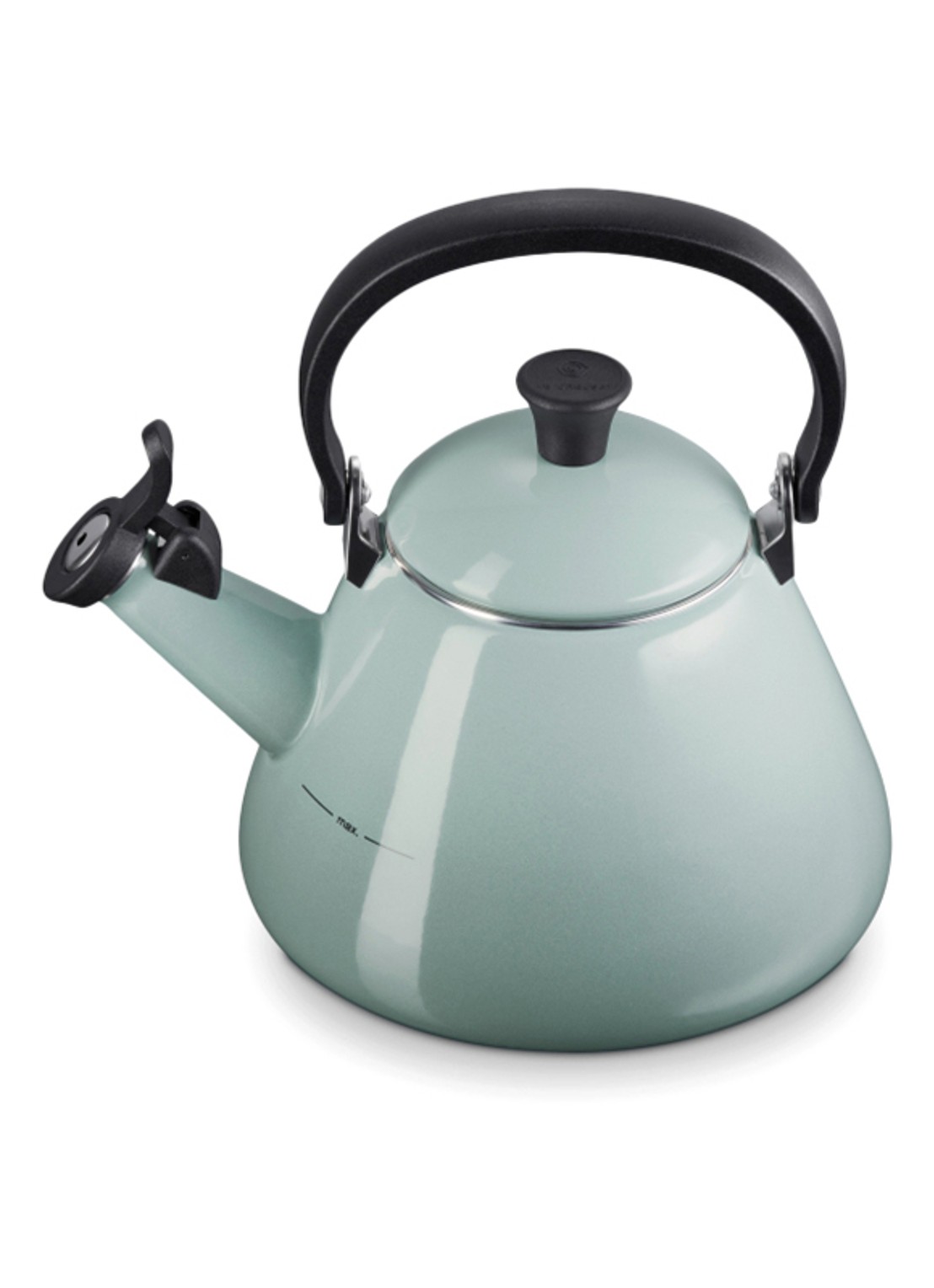 Le Creuset Kone fluitketel 1,6 liter - voorkant 3 donkerblauw